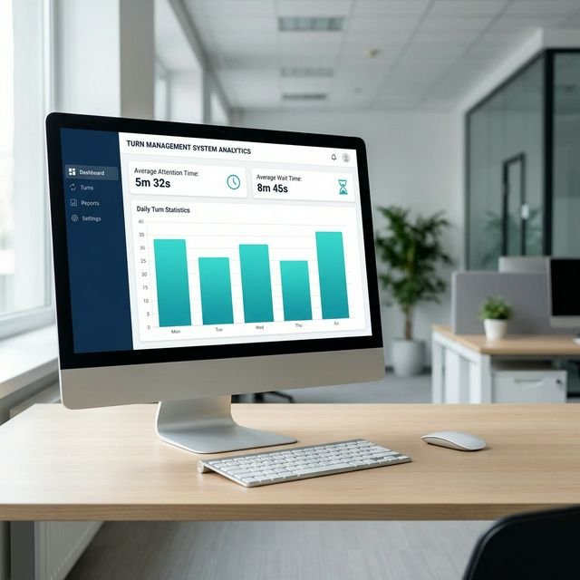 Dashboard de analítica operativa con indicadores y gráficas de turnos